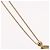 Collana Christian Dior metallo tono oro Auth BA11487 - vista 4