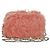 Miu Miu Chain Shoulder Bag fur Pink Silver Auth ARZ527M Silvery