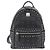 Zaino MCM Logogram Vicetos Studs in pelle PVC nera Auth kk619 Nero - vista 2