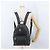 Zaino MCM Logogram Vicetos Studs in pelle PVC nera Auth kk619 Nero - vista 24