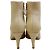 Casadei Eggshell Leather Frenchie Booties Beige - view 5
