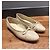 Bailarinas de cuero beige de Chanel con lazo - vista 2