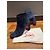 Stivaletti in suede blu navy Christian Louboutin - vista 2