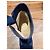 Stivaletti in suede blu navy Christian Louboutin - vista 4