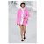 Chaqueta de camelia de denim neón rosa Chanel 21S icónica FR 36 Hardware de plata - vista 2