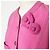 Chaqueta de camelia de denim neón rosa Chanel 21S icónica FR 36 Hardware de plata - vista 4