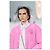 Chaqueta de camelia de denim neón rosa Chanel 21S icónica FR 36 Hardware de plata - vista 7