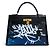 Borsa Hermès 1989 Zenoï Kelly 32 Sellier in Pelle Nera Graffiti Hermes con tracolla Nero - vista 2