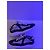 Sneakers Prada in pelle e nylon bianco e blu scuro - vista 2