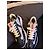 Sneakers Prada in pelle e nylon bianco e blu scuro - vista 3