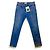 CHANEL 22P Jeans in denim blu e multicolore con stampa logo FR 40