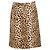 Falda de estampado de leopardo Emanuel Ungaro Beige