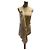 Chaleco drapeado sin mangas beige Donna Karan