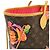 Neverfull Borsa Tote Louis Vuitton Monogram Roses Marrone Multicolore - vista 7
