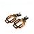 Hermès Brincos de chifre de búfalo Hermes Rhythm Rosa Multicor - vista 3