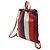 Gucci Druck Canvas Leder Rucksack Weiß Rot Blau - Ansicht 2