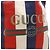 Gucci Druck Canvas Leder Rucksack Weiß Rot Blau - Ansicht 8