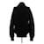 Moncler Schwarzer Pullover mit Nylon-Einsätzen  - Ansicht 2