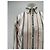Autre Marque Camicia bianca a righe blu e rosse in cotone Bianco - vista 5
