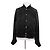 Giacca in satin nero Comme Des Garcons con scritte