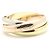Anello Trinity Cartier in oro 18K tre colori - vista 2