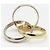 Anello Trinity Cartier in oro 18K tre colori - vista 4