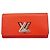 Cartera Larga Twist de Cuero Epi Louis Vuitton Roja