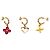 Louis Vuitton Sweet Monogram Ohrringe Set Rot Golden Gelb - Ansicht 2
