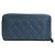 Portafoglio lungo con zip rotonda Chanel Boy Blu navy - vista 2