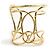 Bracciale rigido in metallo dorato Louis Vuitton D'oro