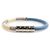 Bracciale Charm Damier Azur Louis Vuitton Blu Crudo - vista 3