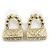 Orecchini in oro matelassé Chanel D'oro - vista 5
