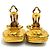 Orecchini a clip in metallo dorato Chanel D'oro - vista 7