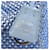 Borsa Prada blu in seta e viscosa 1BC515 - vista 11