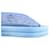 Borsa Prada blu in seta e viscosa 1BC515 - vista 13