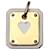 Hermès Pendentif Motif Coeur As de Coeur PM Hermes Blanc  - vue 1