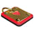 Hermès HERMES Pendentif As de Coeur PM Motif Cœur Rouge Doré  - vue 5