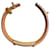 Bracelet charm en motif cœur As de Coeur d'Hermès Rouge  - vue 7