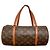 Borsa a mano Boston Roll Monogram Papillon 30 GM Louis Vuitton Marrone Monogramma