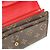 Portafoglio Lungo Bi-fold Sarah Monogramma Louis Vuitton Marrone Rosso - vista 14