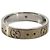 Gucci 18K Gold GG Logo Icon Band Ring Silvery - view 3