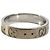 Gucci 18K Gold GG Logo Icon Band Ring Silvery - view 5