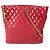 Sac cabas matelassé vintage Chanel Rouge
