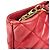 Sac cabas matelassé vintage Chanel Rouge - vue 3