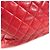 Sac cabas matelassé vintage Chanel Rouge - vue 6
