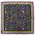 Fazzoletto in seta multicolore Monogram Takashi Murakami nero Louis Vuitton