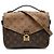 Pochette Metis Monogramma Inverso Marrone Louis Vuitton