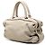 Borsa da bowling Chanel in pelle di vitello bianca con logo CC e cucitura selvaggia Bianco Crudo - vista 2