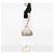 Borsa da bowling Chanel in pelle di vitello bianca con logo CC e cucitura selvaggia Bianco Crudo - vista 7