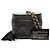 Vanity Chanel Schwarze gesteppte Lammleder Kosmetiktasche mit Kette und Quaste - vista 8